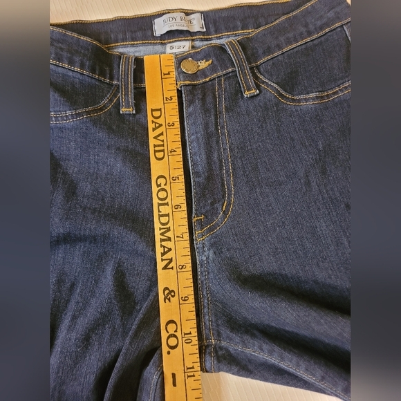 Judy Blue Lily High Rise Raw Hem Flare Jeans sz 27 8396 - Picture 7 of 10